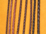 Кожаный плетеный шнурок