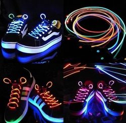 Как сделать светящиеся шнурки видео