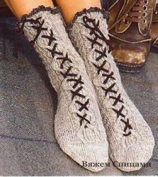 Носки с шнурками