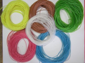 Цветные силиконовые шнурки