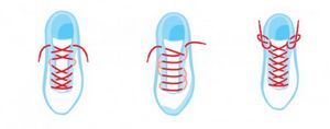 Как вставить шнурки в кроссовки