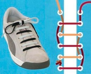 Вязание шнурков на кроссовках