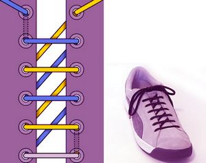 Интересный способ завязать шнурки