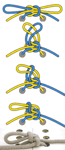 Как завязать узел на шнурках