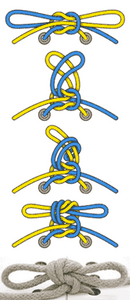 Как завязывать узел на шнурках