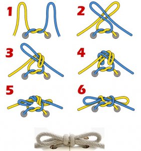 Как завязывать шнурки для детей