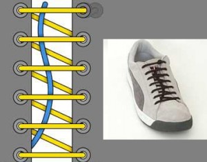 Как интересно зашнуровать шнурки