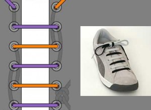 Как можно зашнуровать шнурки