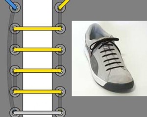 Как можно зашнуровать шнурки