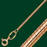 Золотая цепочка плетение шнурок